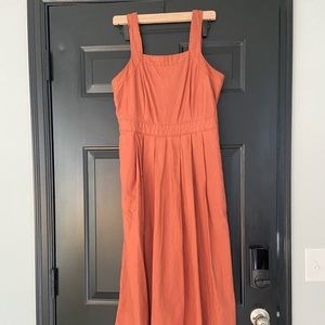 Rust clay colored summer dress